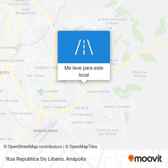 Rua Republica Do Libano mapa