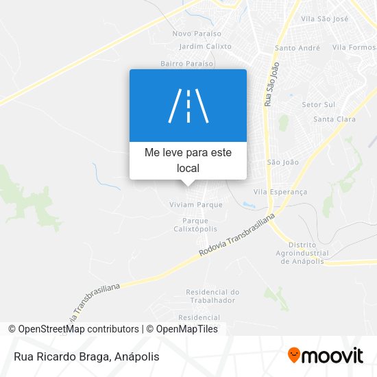 Rua Ricardo Braga mapa