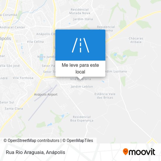 Rua Rio Araguaia mapa