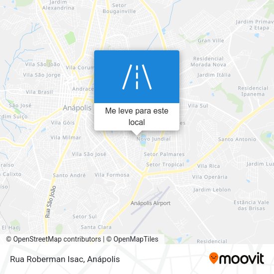 Rua Roberman Isac mapa