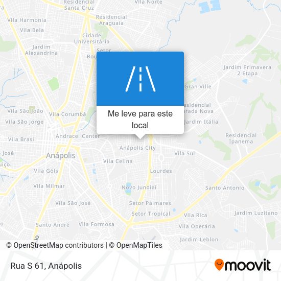 Rua S 61 mapa