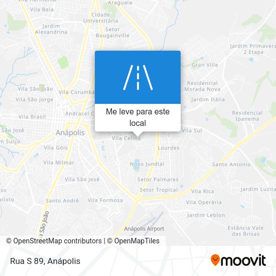 Rua S 89 mapa