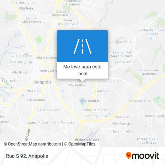 Rua S 92 mapa