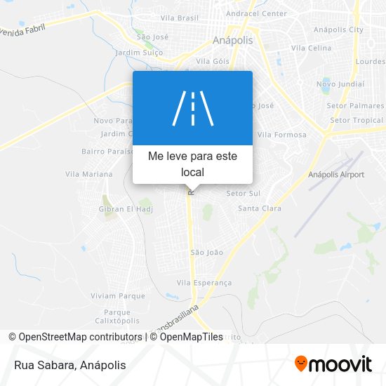 Rua Sabara mapa