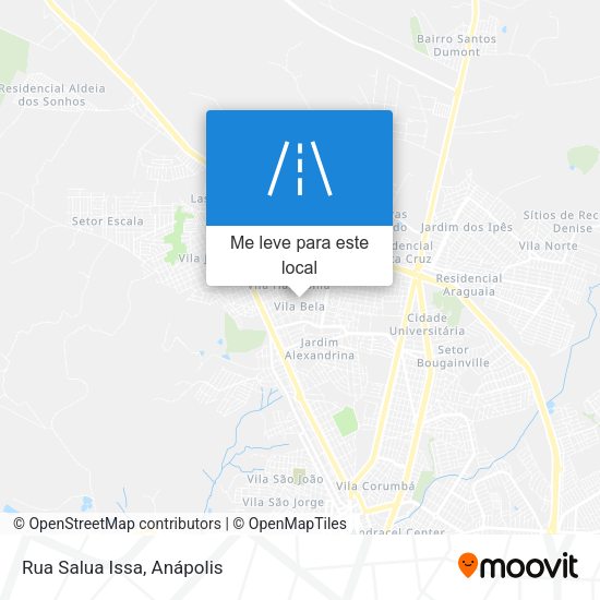 Rua Salua Issa mapa