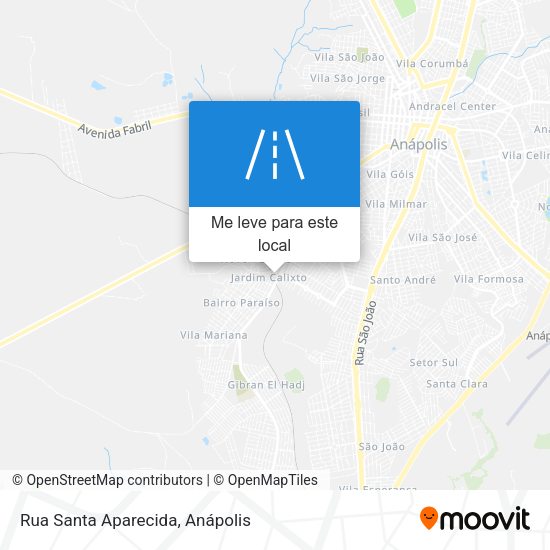 Rua Santa Aparecida mapa