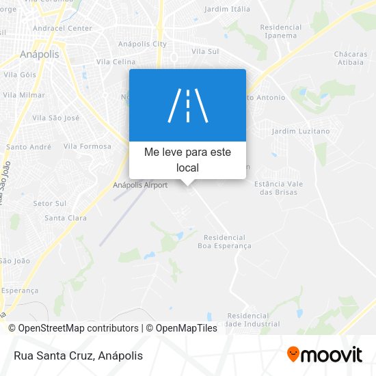 Rua Santa Cruz mapa
