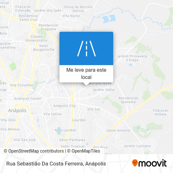 Rua Sebastião Da Costa Ferreira mapa