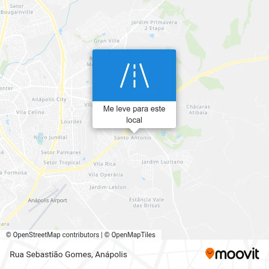 Rua Sebastião Gomes mapa