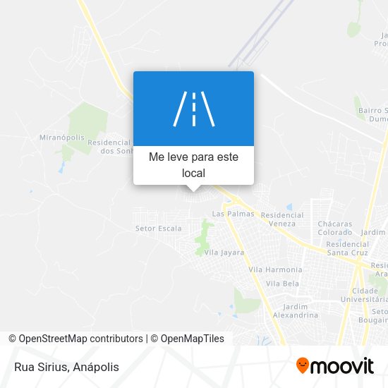 Rua Sirius mapa