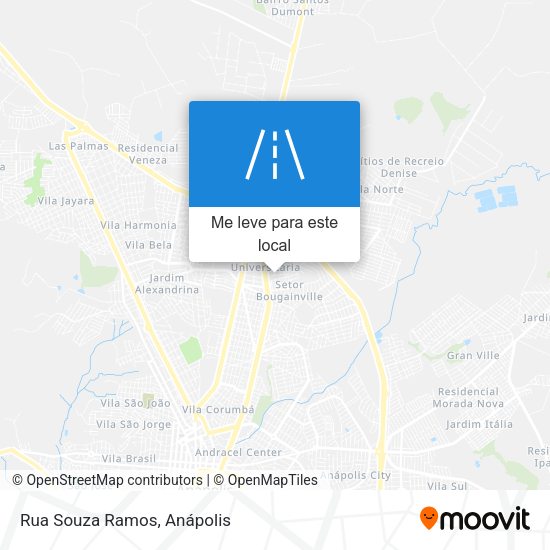 Rua Souza Ramos mapa