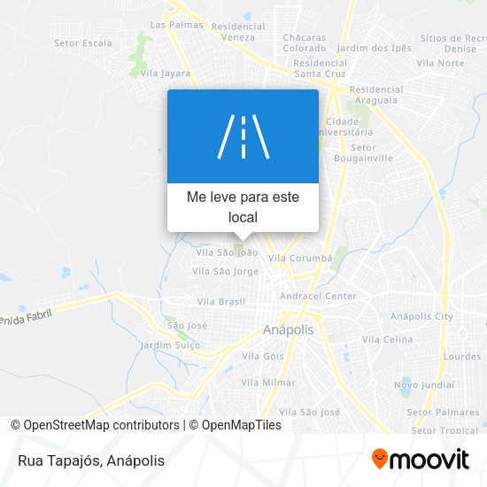 Rua Tapajós mapa
