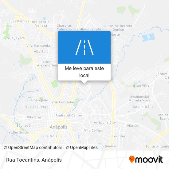 Rua Tocantins mapa
