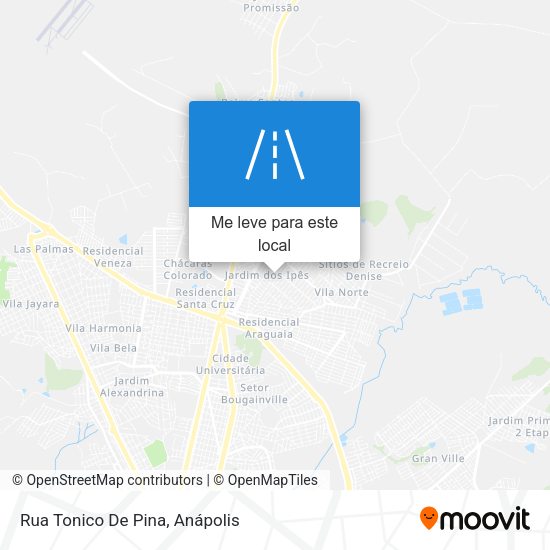 Rua Tonico De Pina mapa