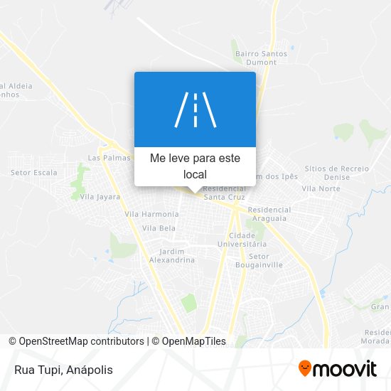 Rua Tupi mapa