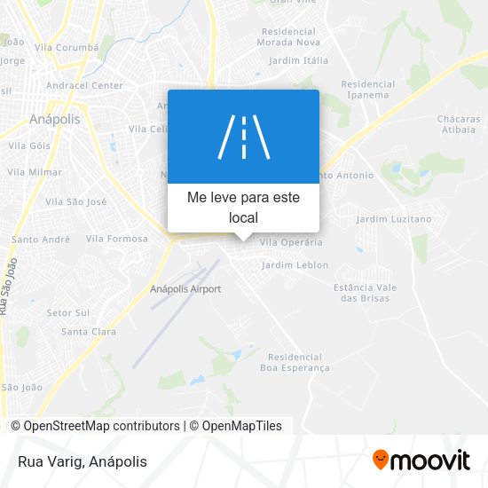 Rua Varig mapa