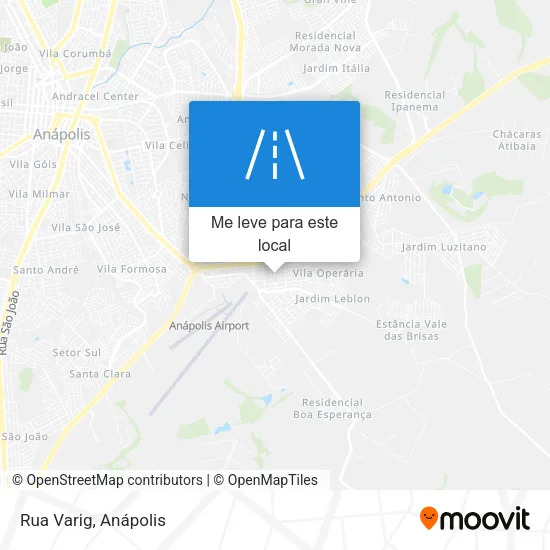 Rua Varig mapa