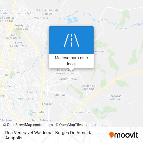 Rua Veneravel Waldemar Borges De Almeida mapa