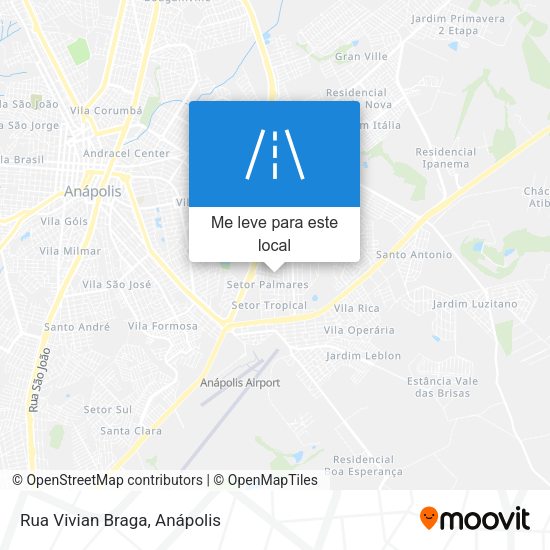 Rua Vivian Braga mapa