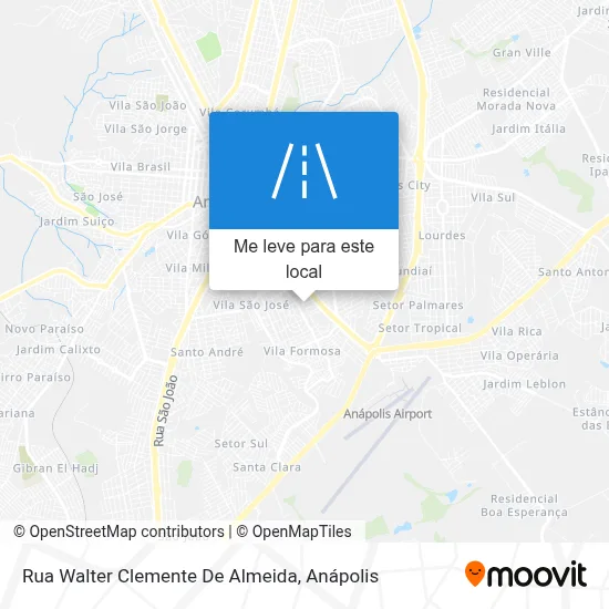 Rua Walter Clemente De Almeida mapa
