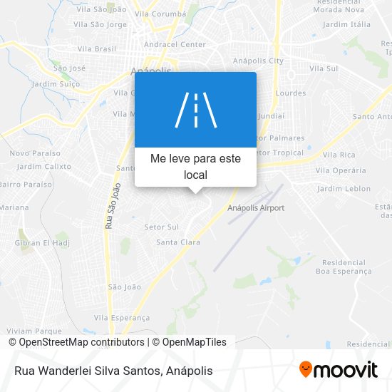 Rua Wanderlei Silva Santos mapa