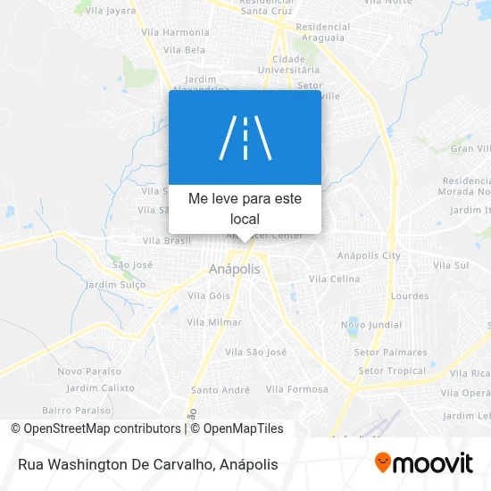 Rua Washington De Carvalho mapa