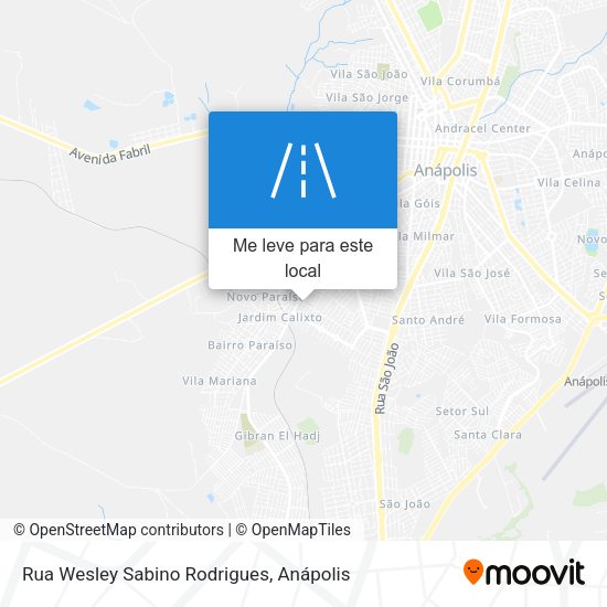 Rua Wesley Sabino Rodrigues mapa