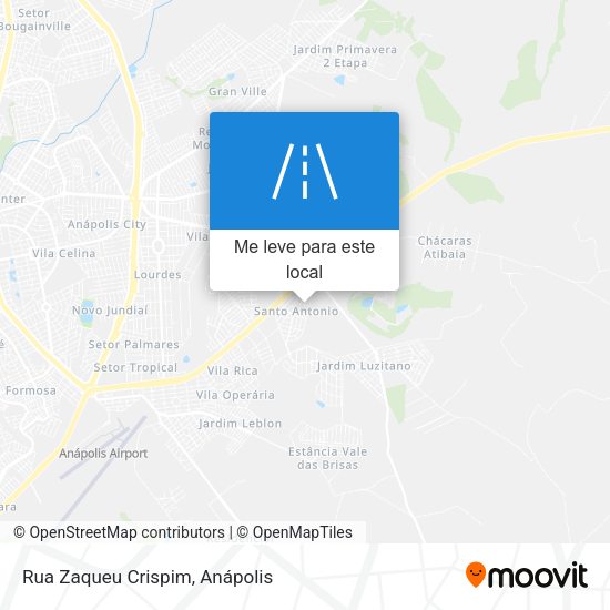 Rua Zaqueu Crispim mapa