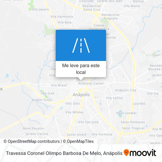 Travessa Coronel Olimpo Barbosa De Melo mapa