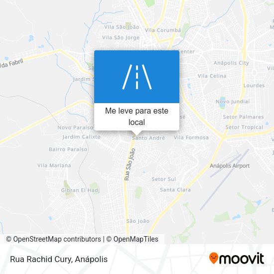 Rua Rachid Cury mapa