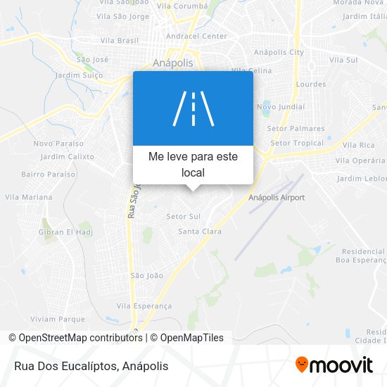 Rua Dos Eucalíptos mapa