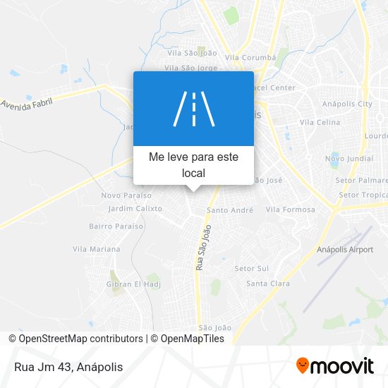 Rua Jm 43 mapa