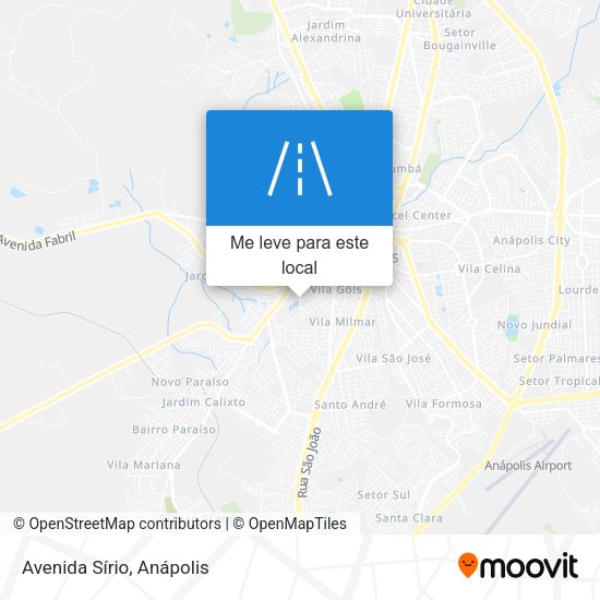 Avenida Sírio mapa