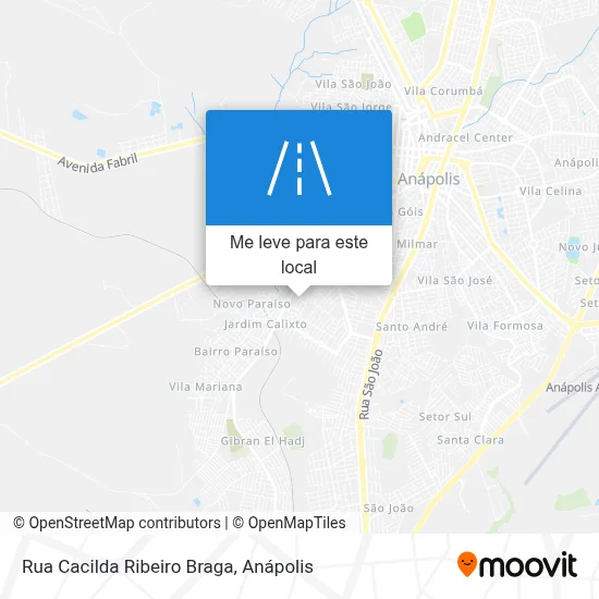 Rua Cacilda Ribeiro Braga mapa