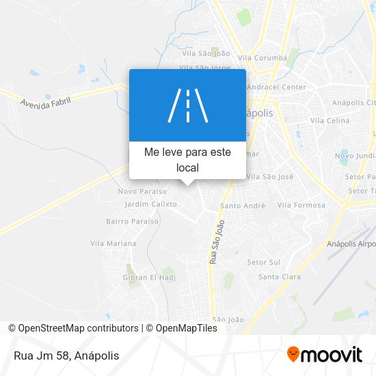 Rua Jm 58 mapa