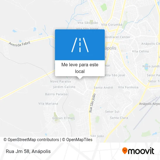 Rua Jm 58 mapa
