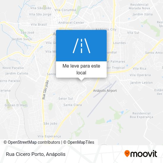 Rua Cicero Porto mapa