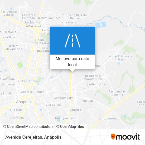 Avenida Cerejeiras mapa