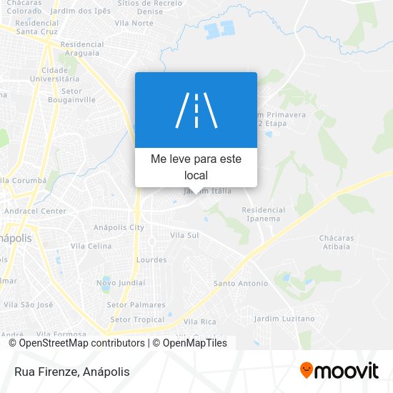 Rua Firenze mapa
