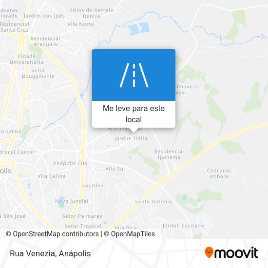 Rua Venezia mapa