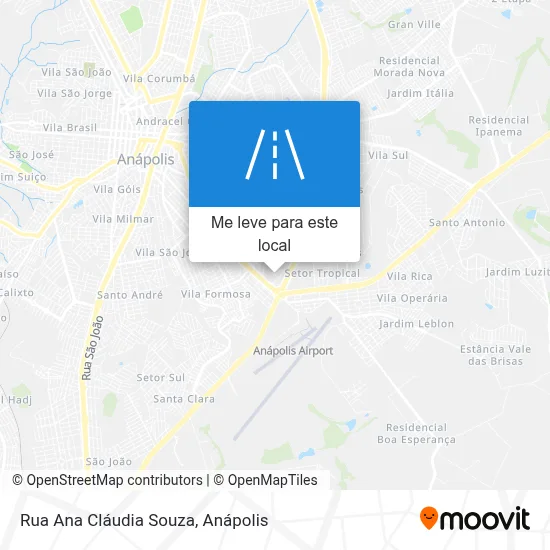 Rua Ana Cláudia Souza mapa
