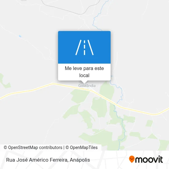 Rua José Américo Ferreira mapa