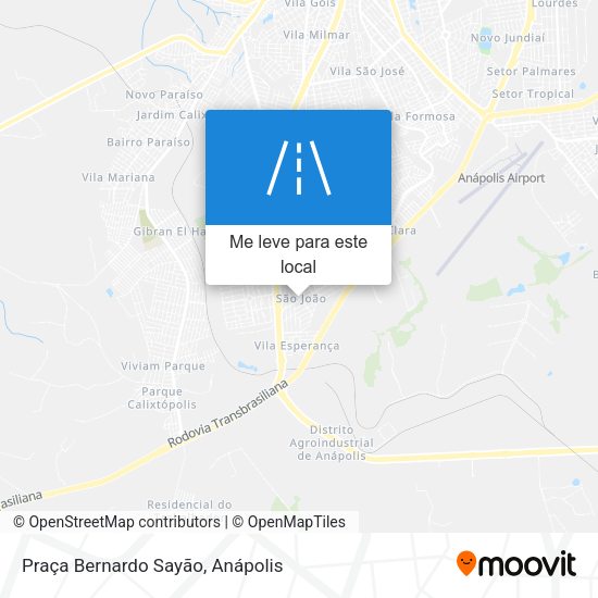Praça Bernardo Sayão mapa