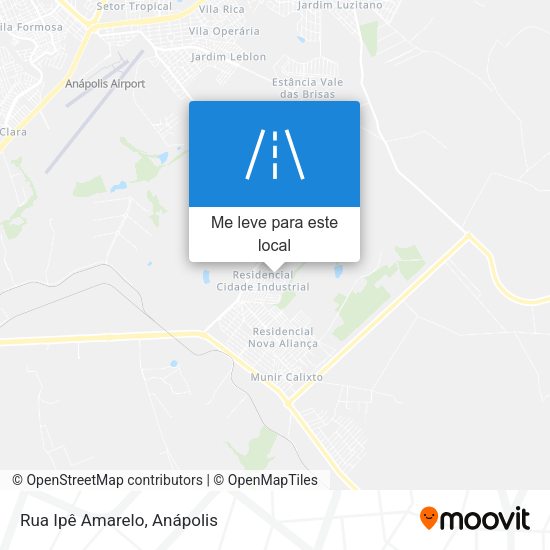 Rua Ipê Amarelo mapa