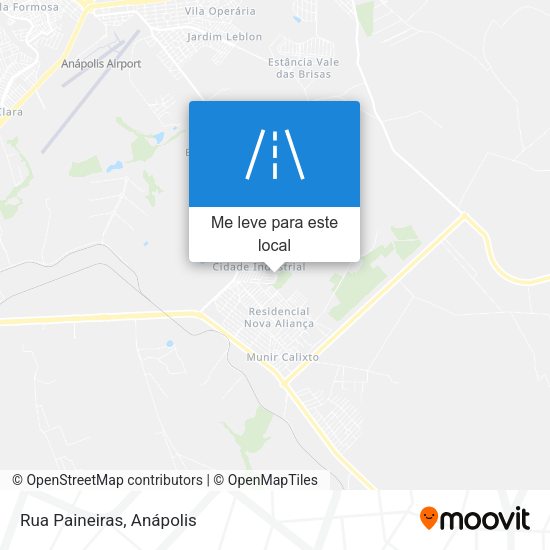 Rua Paineiras mapa