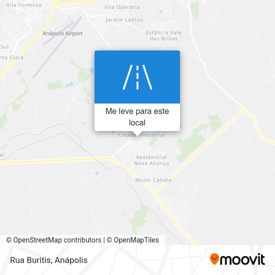 Rua Buritis mapa