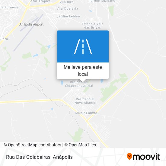 Rua Das Goiabeiras mapa