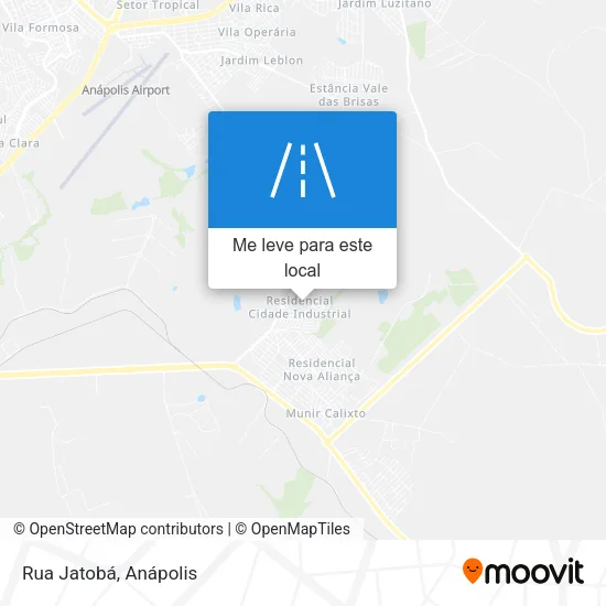 Rua Jatobá mapa