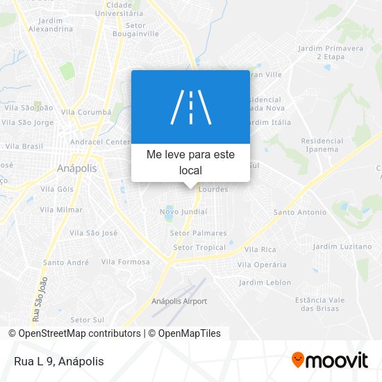 Rua L 9 mapa