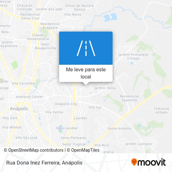 Rua Dona Inez Ferreira mapa